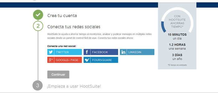 conectar red hootsuite